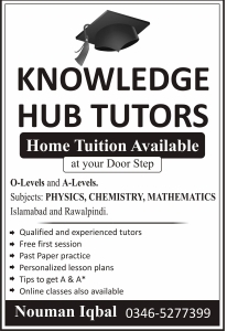 Knowledge Hub Tutors in Rawalpindi