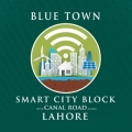 Blue Town with Smart City Features